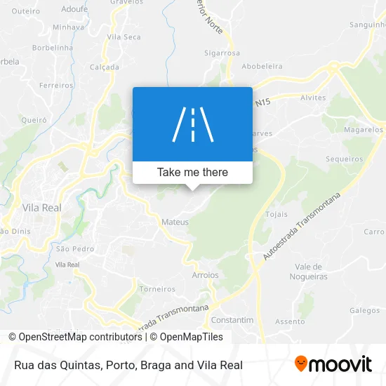 Rua das Quintas map