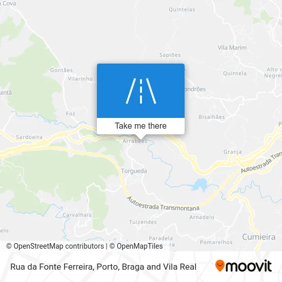 Rua da Fonte Ferreira map