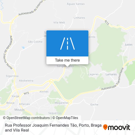 Rua Professor Joaquim Fernandes Tão mapa