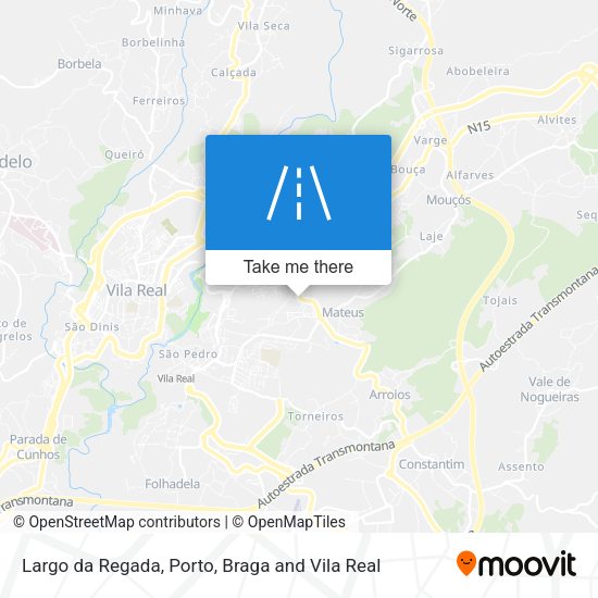 Largo da Regada mapa