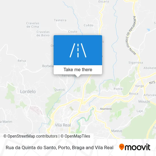Rua da Quinta do Santo map