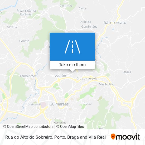 Rua do Alto do Sobreiro map