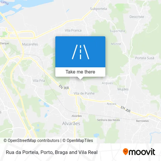 Rua da Portela map