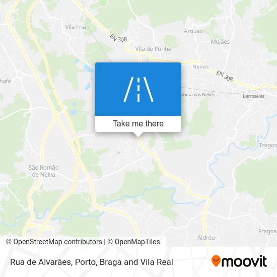 Rua de Alvarães map