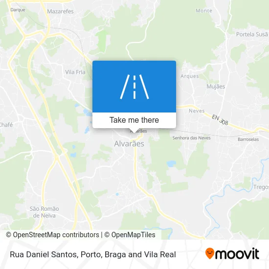 Rua Daniel Santos map