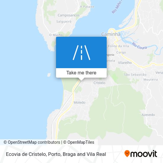Ecovia de Cristelo mapa