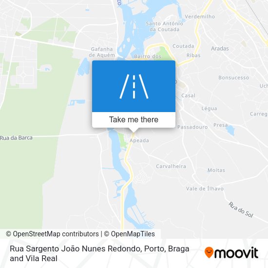 Rua Sargento João Nunes Redondo mapa