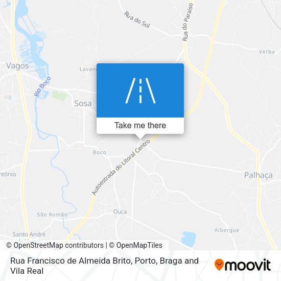 Rua Francisco de Almeida Brito mapa
