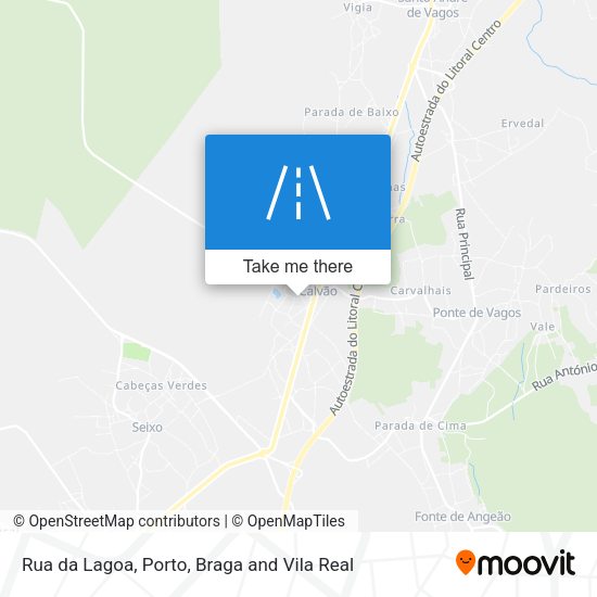 Rua da Lagoa mapa