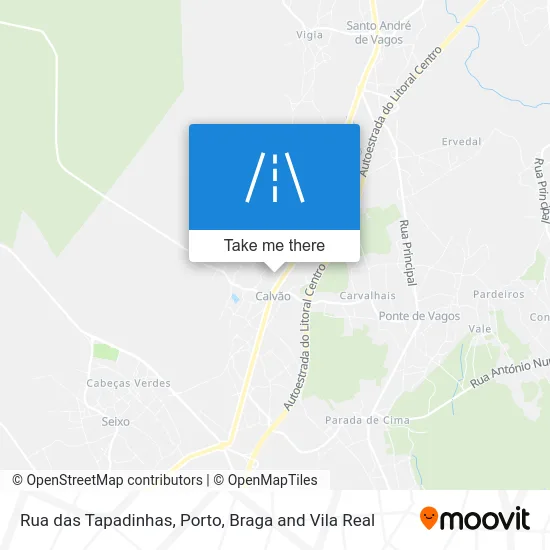 Rua das Tapadinhas map