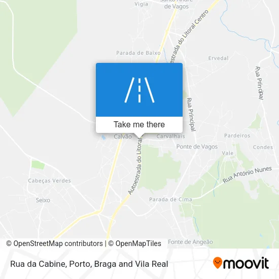 Rua da Cabine map