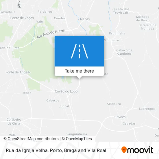 Rua da Igreja Velha map