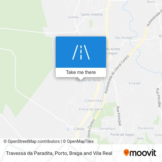 Travessa da Paradita mapa