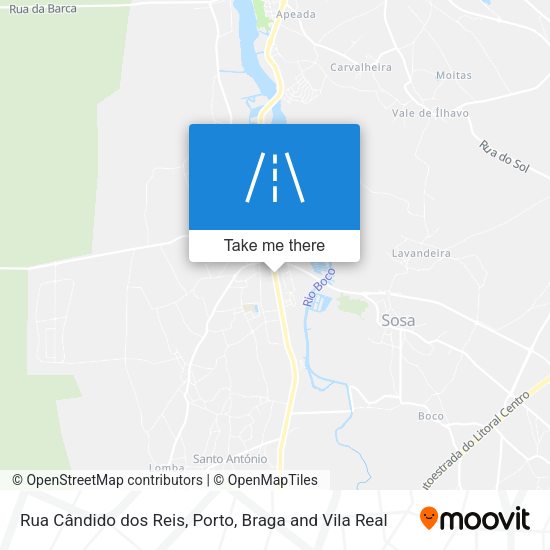 Rua Cândido dos Reis map