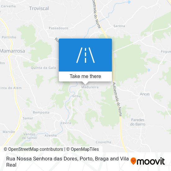 Rua Nossa Senhora das Dores mapa