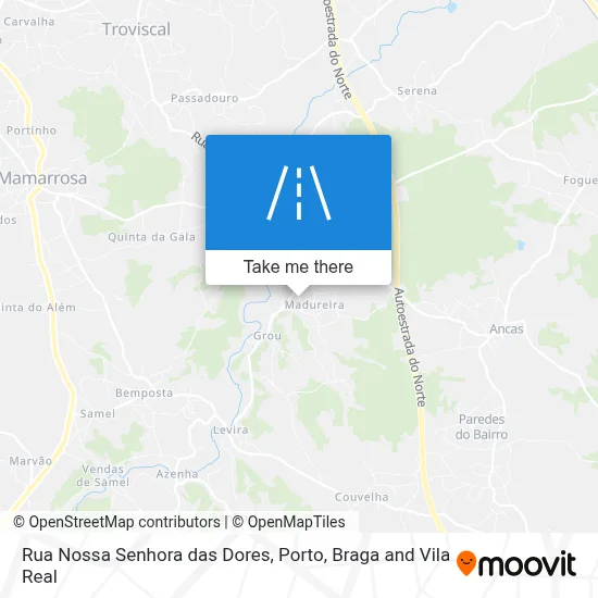 Rua Nossa Senhora das Dores map