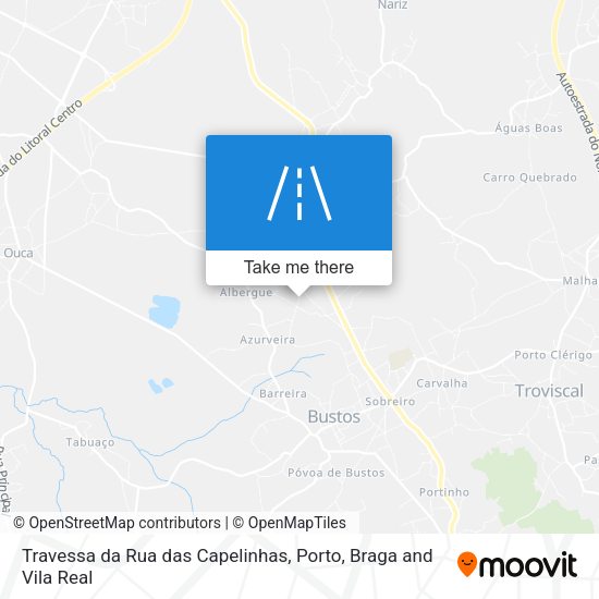 Travessa da Rua das Capelinhas map