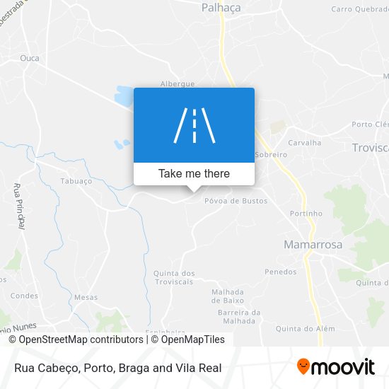 Rua Cabeço mapa