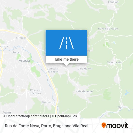 Rua da Fonte Nova mapa