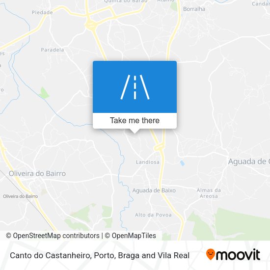 Canto do Castanheiro mapa
