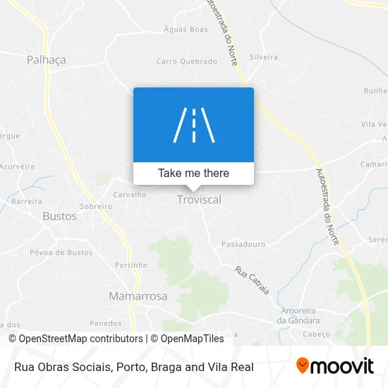 Rua Obras Sociais map