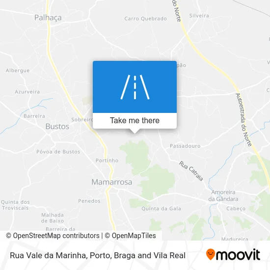 Rua Vale da Marinha map