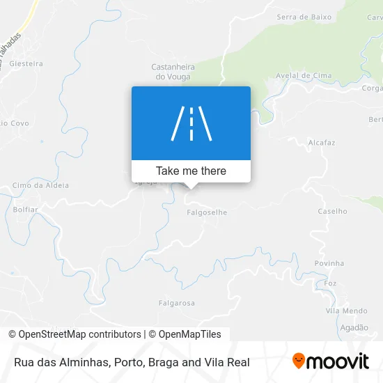 Rua das Alminhas map