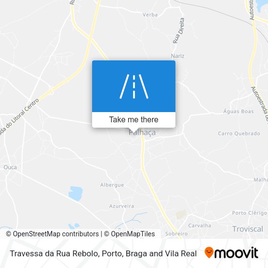 Travessa da Rua Rebolo map