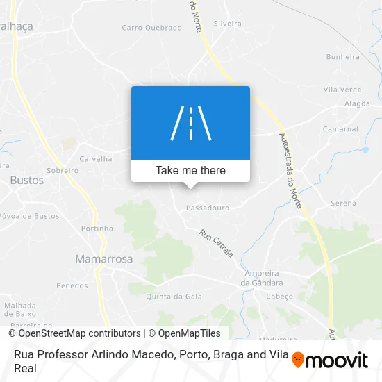 Rua Professor Arlindo Macedo map