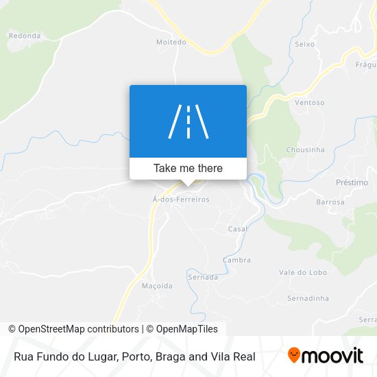 Rua Fundo do Lugar mapa