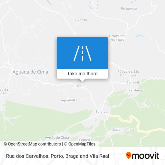 Rua dos Carvalhos map