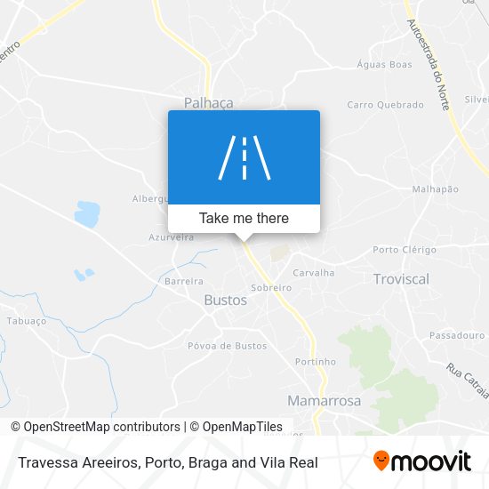 Travessa Areeiros mapa