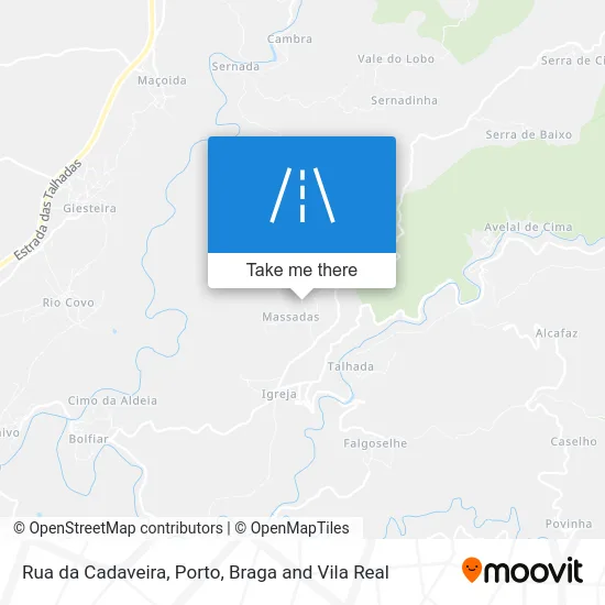 Rua da Cadaveira map