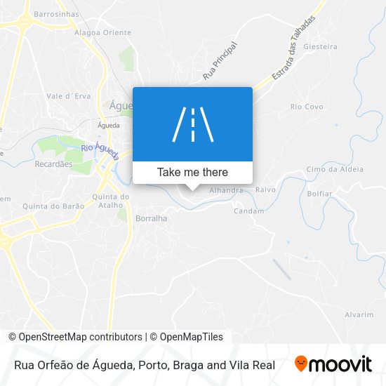 Rua Orfeão de Águeda mapa