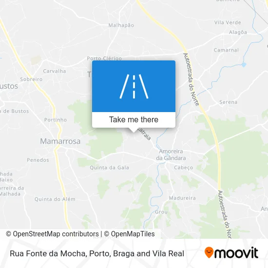 Rua Fonte da Mocha map