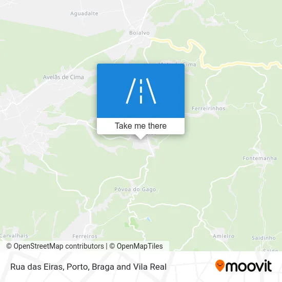 Rua das Eiras map