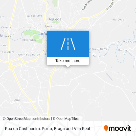 Rua da Castinceira map