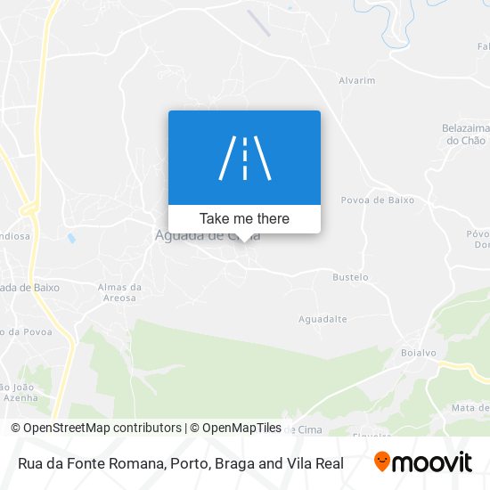 Rua da Fonte Romana map