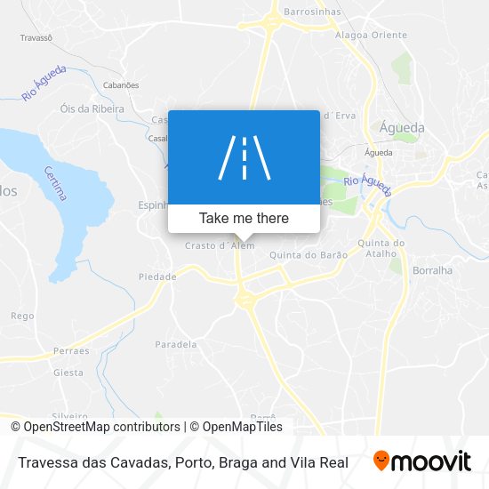 Travessa das Cavadas mapa