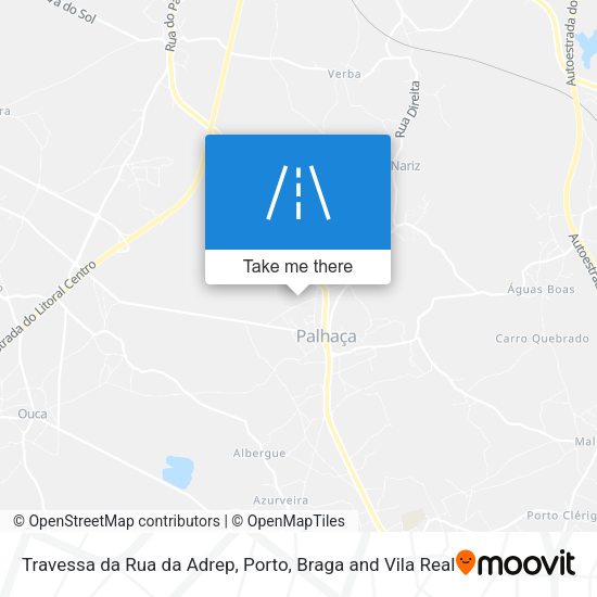 Travessa da Rua da Adrep mapa
