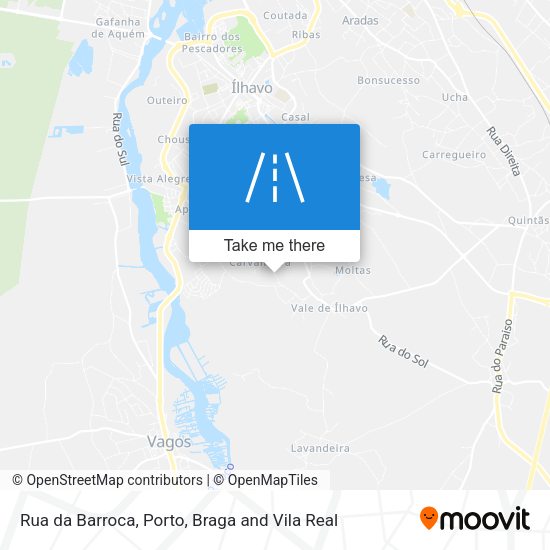 Rua da Barroca mapa