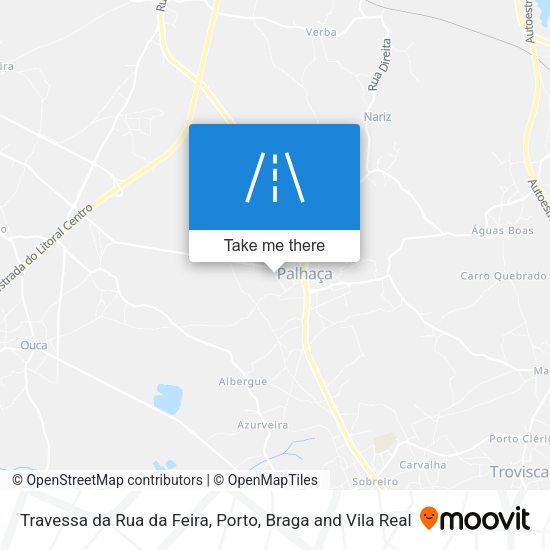 Travessa da Rua da Feira mapa