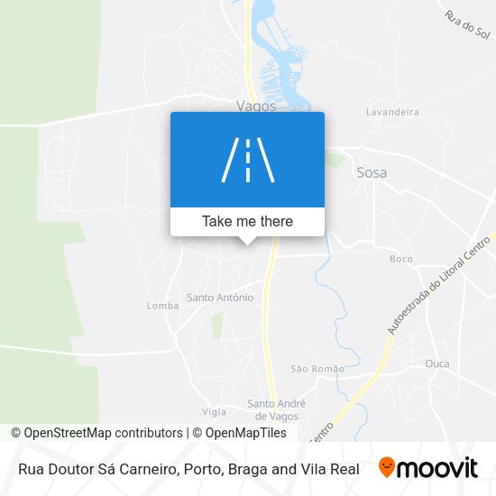 Rua Doutor Sá Carneiro map