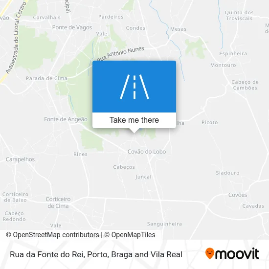 Rua da Fonte do Rei map