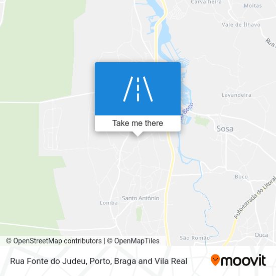 Rua Fonte do Judeu mapa