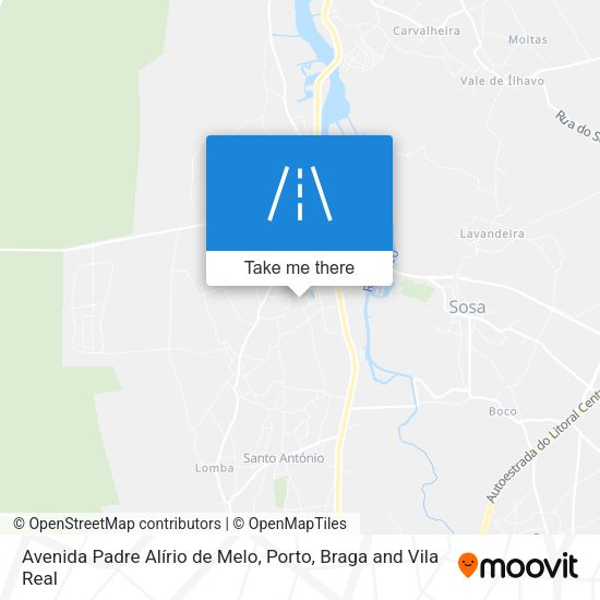 Avenida Padre Alírio de Melo mapa