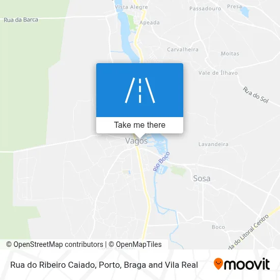 Rua do Ribeiro Caiado map