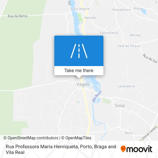 Rua Professora Maria Henriqueta mapa