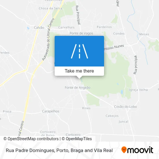 Rua Padre Domingues map