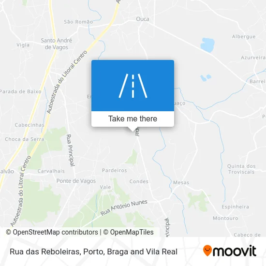 Rua das Reboleiras map